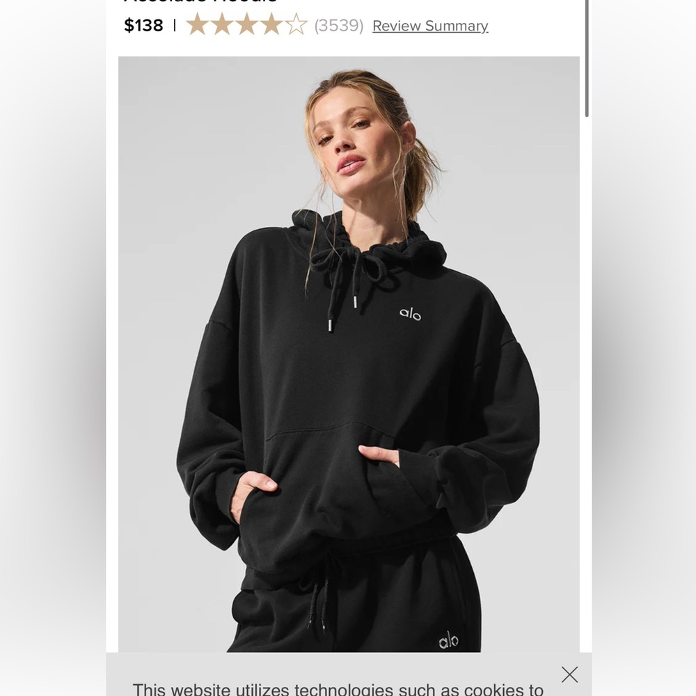 ALO Yoga Accolade Black Hoodie
